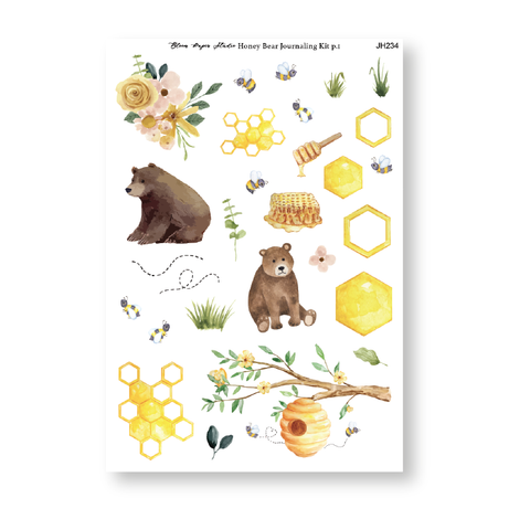 Honey Bear Journaling Kit pg 1