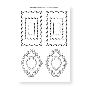 Foiled Lace in Lace Frames Planner Journal Stickers 3.0