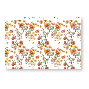 Tearable Large Fall Autumn Washi Paper 6.0