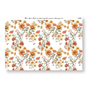 Tearable Large Fall Autumn Washi Paper 6.0