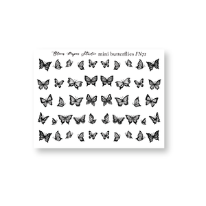 Foiled Mini Butterflies 1.0 Planner Stickers