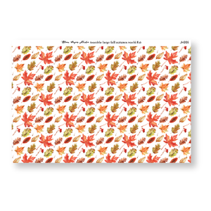 Tearable Large Fall Autumn Washi Paper 8.0