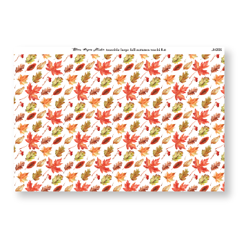 Tearable Large Fall Autumn Washi Paper 8.0