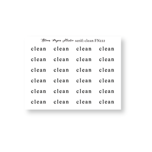 Foiled Script Serif: Clean Planner Stickers