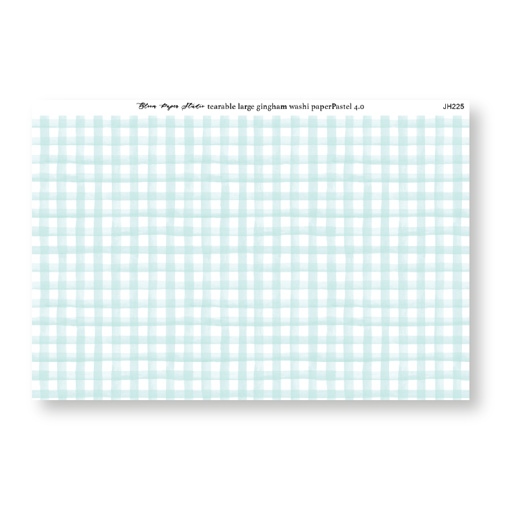 Tearable Gingham Washi Paper Pastel 4.0