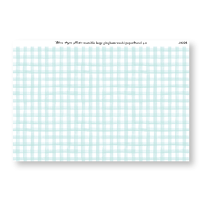 Tearable Gingham Washi Paper Pastel 4.0