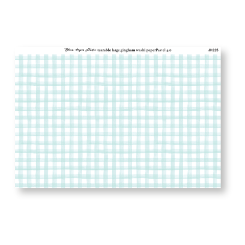 Tearable Gingham Washi Paper Pastel 4.0