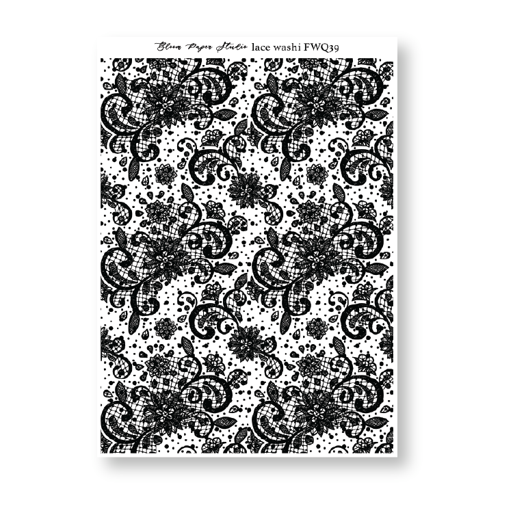 Foiled Lace Washi Paper Stickers 39.0