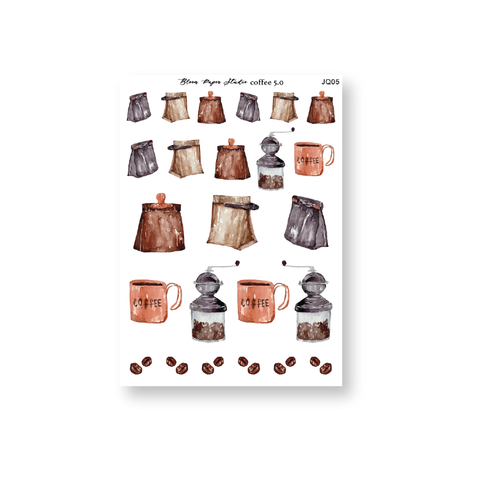 Coffee Journaling Planner Stickers 5.0