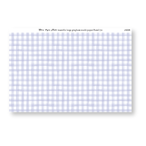 Tearable Gingham Washi Paper Pastel 7.0