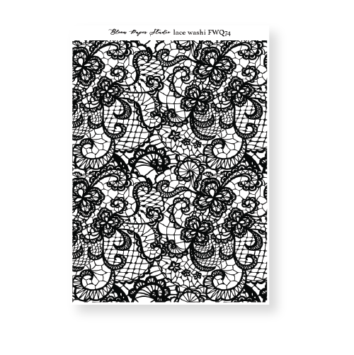 Foiled Lace Washi Paper Stickers 74