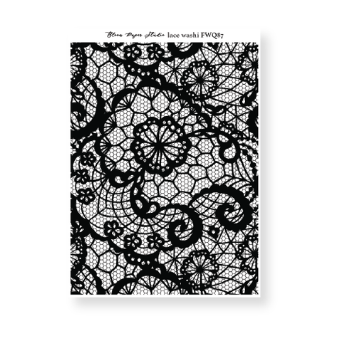 Foiled Lace Washi Paper Stickers 87