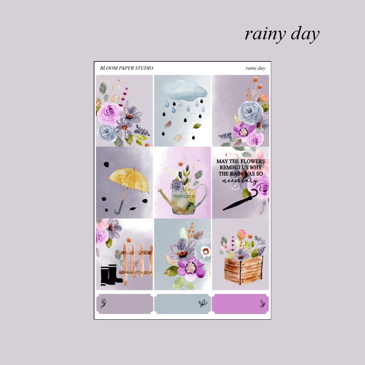 Rainy Days V Lyrics | Sticker